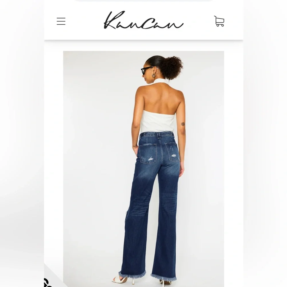 Jules Ultra High Rise 90's Flare Jeans - Picture 2 of 16